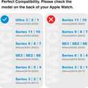 2 x STG Sport Silicone Bands Compatible with Apple Watch Band Ultra 3/2/1 49mm, Series 11/10 46/42mm, 9/8/7 45/41mm, SE 6/5/4 44/40mm, 3/2/1 42/38mm S/M M/L for Women Men