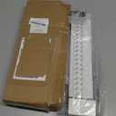 LazBlinds Cordless Cellular Shades for French Doors, No Drill French Door Blinds for Privacy, Blackout Light Blocking Honeycomb Shades for Sliding Doors Front Door Patio, 1 Pack, 12" W x 40" H, White