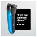 Series 3 3010s Wet & Dry Electric Shaver for Men/Rechargeable Electric Razor, Blue