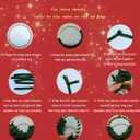 5 x Pipe Cleaners Craft 115pcs, Christmas Pipe Cleaners Bulk for DIY 8 inches Christmas Wreath, Chenille Craft Making Kit for Making Wreath with Cute Accessories, Manual Decoration for Door, Wall, Window