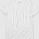 Womens Cap Sleeve T Shirts V Neck Casual Tops Oversized T-Shirt Summer Trendy Lightweight Loose Fit Basic Tees (Small)