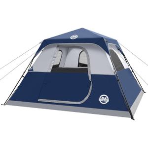 ADSMART Instant Tents for Camping 6 Person Tent Waterproof for Outdoor, 10 ft x 9ft x 66 inch