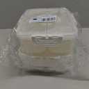 Snackle Box Container, Upgrade Dishwasher,Safe Snack Box for Adult Kids, 4 compartments Plastic Divided Serving Tray with Lid and Handle for Candy, Fruits, Snacks, Nuts,Small,White,2 Pack