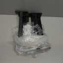 EZYDECOR Shelf Bracket 8 Inch Black Shelf Brackets Wall Mounted Industrial Shelving Brackets Metal Shelf Support with Lip (6 Pack)