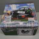 Remote Control Tractor Toy with Trailer | Metal Front & Front Loader Farm Vehicle Set with Lights & 8-Wheel Design, RC Tractor Truck for Boys & Girls Ages 3-9, Fun Farm Toy Gift for Toddlers & Kids (Green)