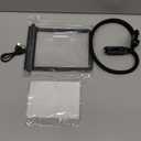 Magnifying Glass with Light for Reading, Hands Free Page Reading Magnifier for Books with 3 Color Dimmable, Neck Wear Large Screen Stand Glasses for Close Work Seniors, Low Vision Rechargeable (Small)