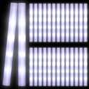 Yinder 150 Pcs LED Glow Sticks, 18.9 Inches Light up Batons with 3 Modes Flashing Light up Stick for Adult Concert Stage Wedding Raves Carnival Halloween Birthday Party (White)