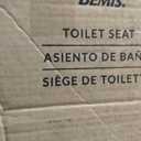 Bemis 7300SLEC Slow Close Toilet Seat, Easy Clean Hinges and Durable Plastic Seat, Made in USA, Elongated, White