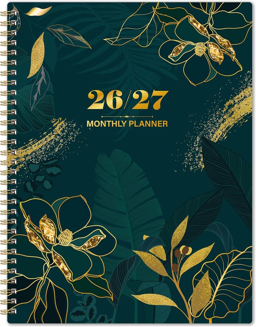 2026-2027 Monthly Planner - 2 Year Monthly Planner from January 2026 - December 2027, 9" x 11", 2026 Planners with Inner Pocket, Coated Tabs, Holidays Review