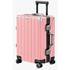 Krute Carry On Luggage 20 inch Aluminum Frame Suitcase with Spinner Wheels No Zipper Hardshell PC+ABS Luggages TSA Lock Zipperless Suitcases