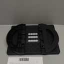 Foot Rest for Under Desk at Work - Ergonomic Foot Stools for Under Office Desk - Rocking Footrest with Roller Massager - Leg Rest for Chair, Computer Gaming - Promote Leg Circulation (Black)