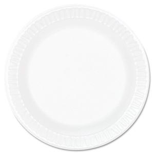 Dart 6PWCR 6 in White Unlaminated Foam Plate (Case of 1000)