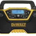 DEWALT 12V/20V MAX Portable Bluetooth Radio, Cordless, 100 ft Range, 3.5 Subwoofers, Jobsite (DCR028B)