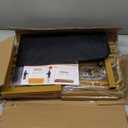 8.2 FT Wedding Arch Rectangle Stand Square Backdrop Stand , Extra Clamps to Table Rod Stand, Adjustable Photo Booth Background Kit, Balloon Arch Stand For Valentines Day Birthday Baby Shower Decor (Matte Gold)