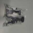 1-3/8" Flat Back Wall Mount Chain Link Fork Latch, Black Gate Fork Latch with Padlock Hole,Fence Latch Lock with Screws,Bolts,Gate Hardware Gate Latches for Outdoor Wooden Gates,2 PCS