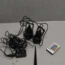 Christmas Spotlights Yard Spot Lights with Timer Colored Warm White 10W RGB Outdoor LED Landscape Light IP65 Waterproof Uplight with Spiked Stand for Lawn House Flag Pathway Porch (2 Lights)