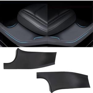 FASTCHE for Tesla Model Y Door Sill Protector 5 Seater (NOT Fit 7 Seater) Rear Door Car Pedal Kick Protection Strip Styling Covers Accessories(2 Packs)