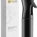 BeautifyBeauties Hair Spray Bottle  Ultra Fine Continuous Water Mister for Hairstyling, Cleaning, Plants, Misting & Skin Care (Black, 6.8 Ounces)