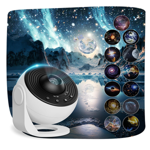 Planetarium Projector Pro for Bedroom, 13 in 1 Star Projector Galaxy Light, Ceiling Night Light Milky Way Mood Lighting with Timer, LED Space Galaxy Lamp Bedroom Room Decor for Adults Kids  White