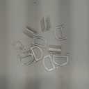 Cabilock 6Pcs Transparent Roller Shade Pull Handles for Cordless Window Blinds Easy Install Plastic Pulling Handles for Home and Rv Window Treatments