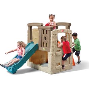 Step2 Woodland Climber II Kids Playset, Ages 2 6 Years Old, Toddler Slide and Climbing Wall, Outdoor Playground for Backyard, Sturdy Plastic Frame, Easy Set Up