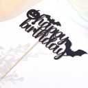 2 x Halloween Happy Birthday Cake Topper - Halloween Cake Topper,halloween Themed Girl/boy Birthday Cake Topper,halloween Birthday Party Decorations