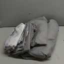 Dobuyly Grey Queen Comforter Set 7 Piece Bed in a Bag, Gray Floral Printed on White Comforter Set with Sheets, Soft Microfiber Botanical Farmhouse Bedding Set for All Season