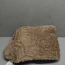 Bedsure GentleSoft Twin Blanket for Bed - Cozy Soft Blankets for Women, Cute Small Fleece Throws for Girls, Graduation Decorations Gift for Her Him School Dorm, Brown, 60x80 Inches