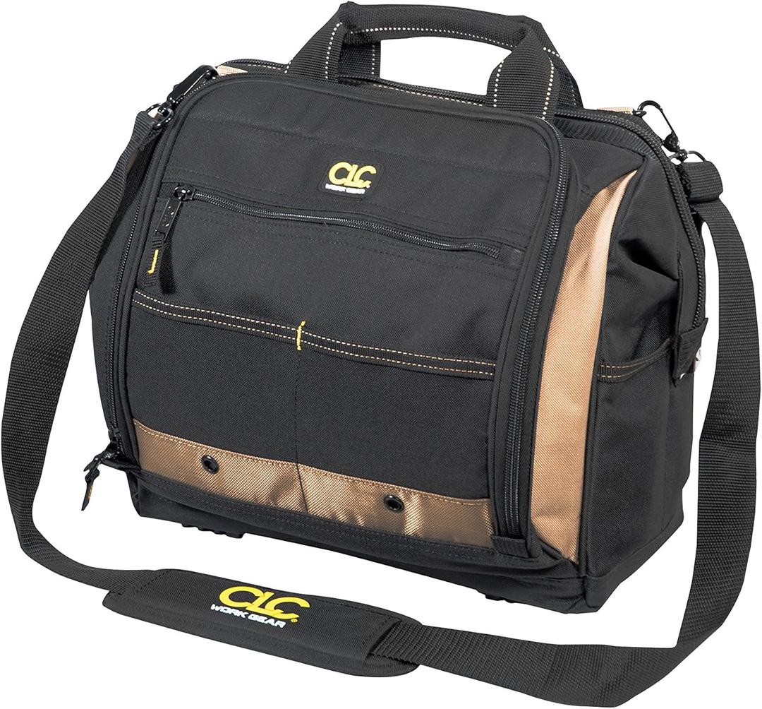 Custom Leathercraft1537 Multi-Compartment Tool Carrier, 30 Pocket, 13 In.