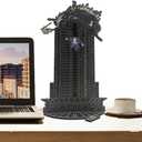 Christmas Advent Calendar, Desktop Wooden Decorations, Deadly Advent Calendar, Hans Gruber Dropped Nakatomi Plaza, Christmas Countdown Calendar (Black Large)