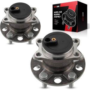 Torchbeam Pair 512332 Rear Wheel Hub Bearing Assembly for 2008-2014 Dodge Avenger, 2007-2017 Jeep Patriot, 2011-2014 Chrysler 200, Dodge Caliber, Jeep Compass, Wheel Bearing 5 Lugs