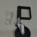 HOLKIE Heavy Duty Gate Caster, Spring Loaded Gate Wheel, Swivel Caster Wheels for Wooden Gate and Fence 220LBS Capacity
