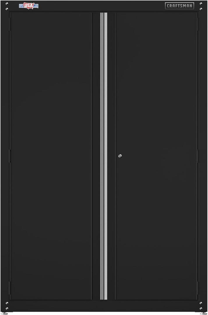 CRAFTSMAN Metal Garage Storage Cabinet, Floor Cabinet, 48 Inch (CMST24800BK)