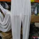 Set of 3 Pieces White Beach Clothes M