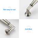 HOME EDIT 5 Pack 3-3/4 Inch Brushed Nickel Cabinet Handles Solid Zinc Alloy Pulls for Kitchen, Dresser, Closet & Bathroom Cabinets Hardware