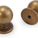 10 Pack Antique Brass Kitchen Cabinet Knobs Vintage Drawer Knobs Aged Bronze Kitchen Cabinet Hardware Zinc Alloy Handles Drawer Knobs Dresser Handles