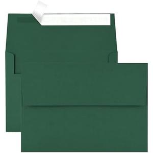50 Pack 4x6 Envelopes for Invitations,4.75x6.5 inches,A4 Envelope Green Self Seal,Printable Envelopes for Wedding,Invitation,Baby Shower,4x6 Cards, 4Pack