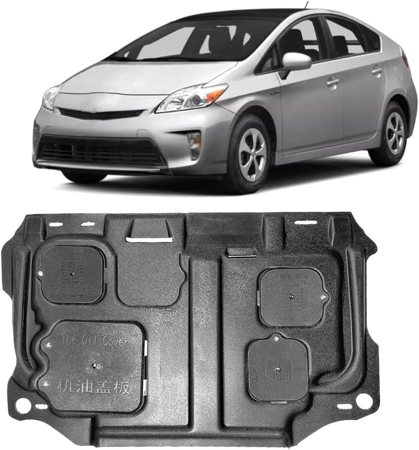 Mud Flaps Engine Guards for Toyota Prius 2010 2011 2012 2013 2014 2015 Front Engine Splash Shield Guards Suitable Fit for Prius Under Engine Cover Directly Replace Original One Black
