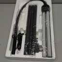 LED Floor Lamp, 18W/2000LM Bright Reading Floor Lamp for Office with Double Head, Adjustable Gooseneck Dimmable Modern Standing Light for Lash Extension Craft, Eye Caring Floor Lamps for Living Room (Black)