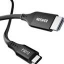 NEEWER USB C to HDMI Cable (55cm), 4K 60Hz High Speed Type C to HDMI 2.0 Cable Accessories Compatible with iPhone 17 Pro Max 16 15 S25 Ultra MacBook Camera Field Monitor, PS013