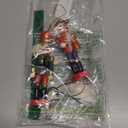 Aoriher 24 Pcs Christmas Nutcracker Ornament Small Wooden Soldier Hanging Decorations Nutcracker Figure Ornament for Christmas Figure Decoration