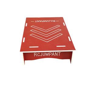 Skateboard & Bike Ramp,RC Car & Dirt Bike Jump Ramp– Heavy-Duty BMX, Scooter – 3 Sizes, Portable, Non-Slip– Easy Assembly, No Tools Needed (Red, 42.9 "L x 23.3" W x 11.7 "H)