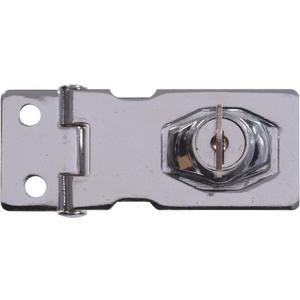 The Hillman Group 851397 2-1/2" Keyed Safety Hasp - Chrome Finish 1-Pack