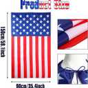 American Flag Cape Costume, 4th of July Outfits Set Patriotic Headband Glasses Sticker Wristbands Patriotic USA Party Accessory 4th of July Independence Day Accessories
