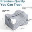 UJPFEO Knee Pillow for Side Sleepers, Leg Pillow for Sciatica, Back, HIPS, Knees, Joints Pain Relief,Pillows for Between Legs While Sleeping Spine Alignment Support & Relieves Pressure