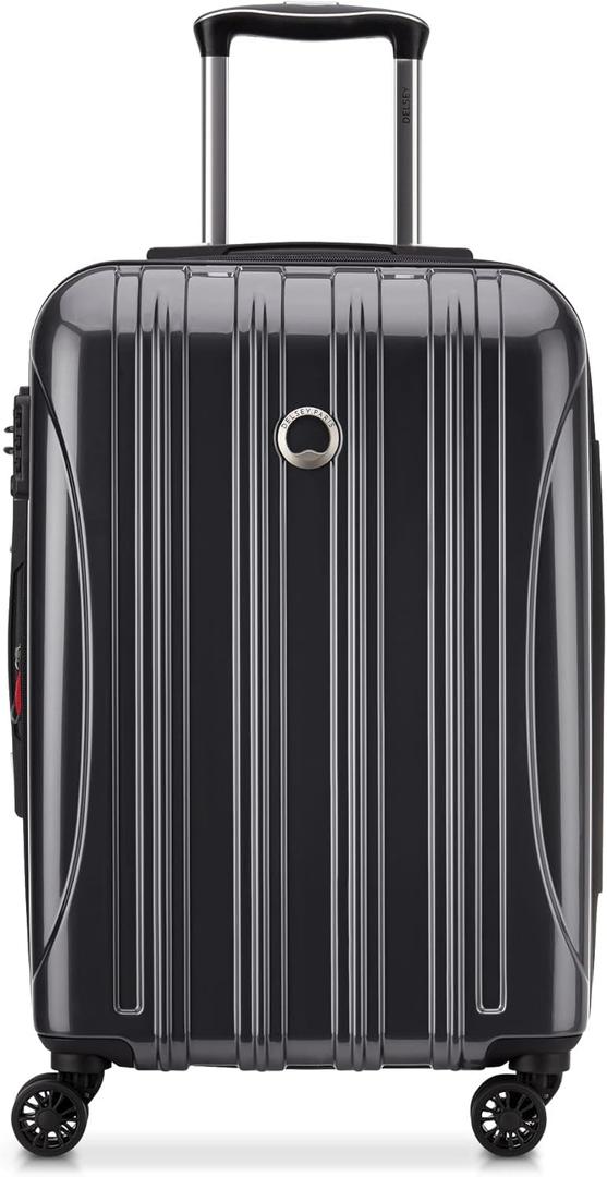 DELSEY PARIS Helium Aero Hardside Expandable Luggage with Spinner Wheels, Titanium, Carry-On 21 Inch