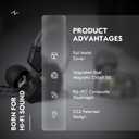 IN Ear Monitor Gaming Earbuds with MIC,CCZ DC02 IEM for Gaming Headphones,Dual Magnetic Circuit DD HIFI Earphones,Professional Earphone,Stereo Sound Earbuds,CCZ IEM Earphones with MIC(Black,With MIC)