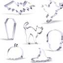 Large Halloween Cookie Cutter Set - 7 Piece - Stainless Steel