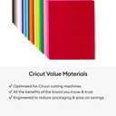 Cricut Value Cardstock Paper, Rainbow Sampler - 125 sheets (8.5" x 11") - Compatible with Joy Xtra, Explore, & Maker Machines - Letter Size