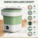 20L Foldable Portable Washing Machine, 45dB Ultra Quiet 3 Modes Mini Washer with Spin Basket, No Installation Compact Washer for Travel RV Dorm Apartment Camping, Baby Clothes Underwear Socks